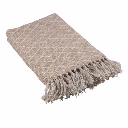 NYHET! Pläd THEA Offwhite