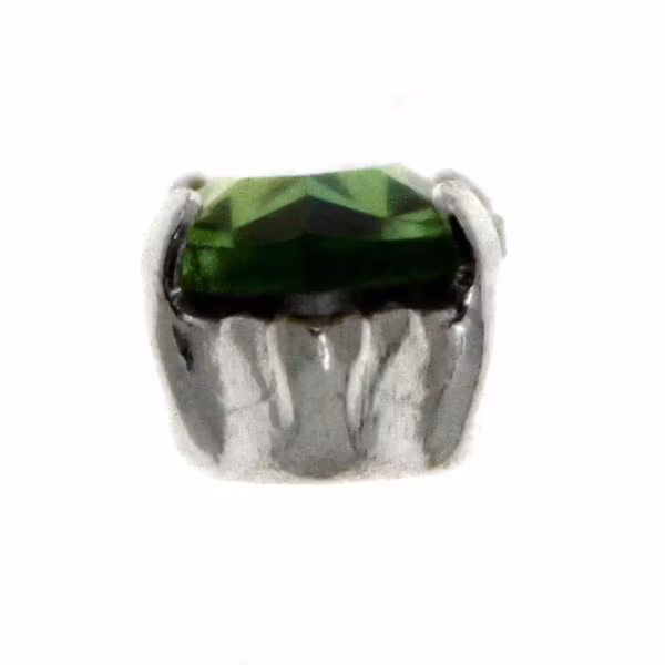 Mörkt Silverfärgad Infattning Navette 15x7mm 3st