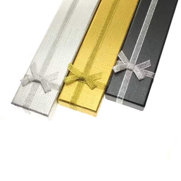 Guld Presentask till Armband/Halsband 20x4x2cm 1st