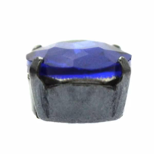 Mörkt Silverfärgad Infattning Oval 30x20mm 1st