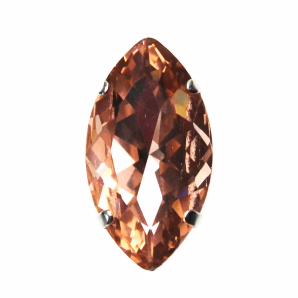 Ljust Guldfärgad Infattning Navette 32x17mm 1st