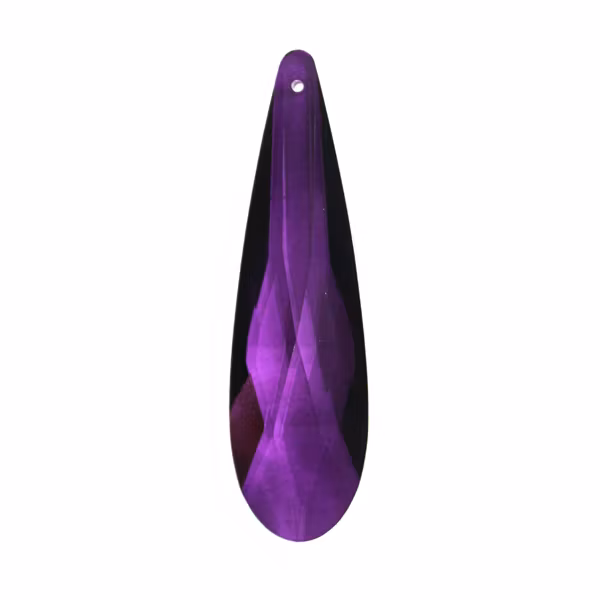 Purple Droppe Glas 76x21mm 2:a Sortering 1st