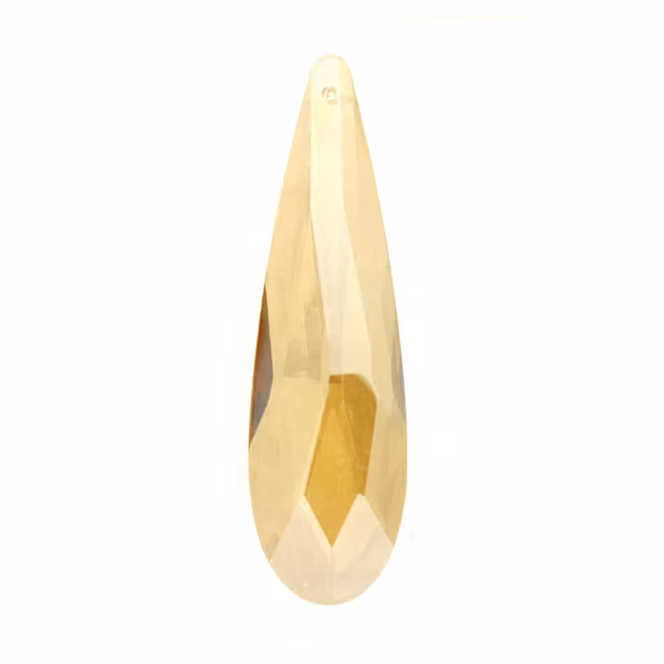 Gold Shade Droppe Glas 76x21mm 2:a Sortering 1st