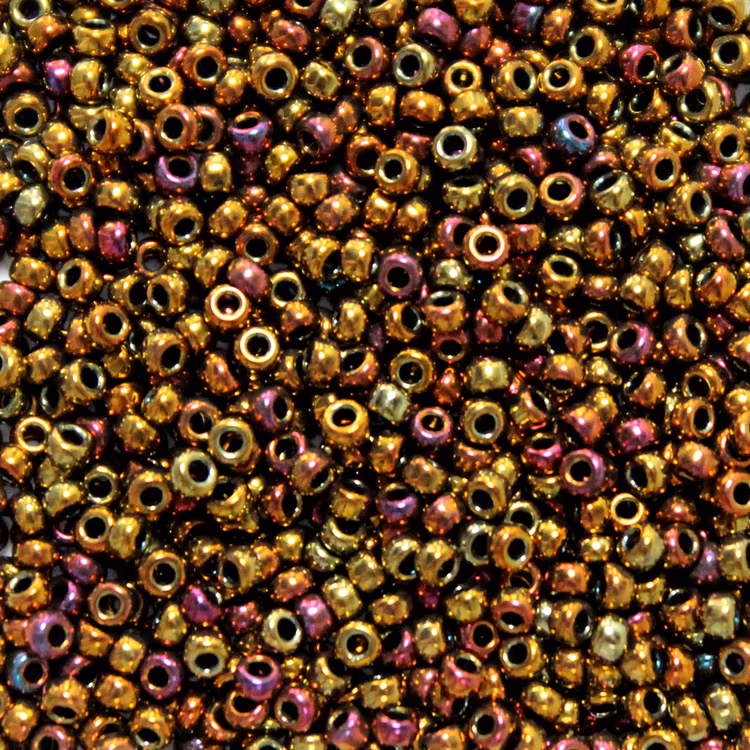 Metallic Gold Iris 11-0462 Miyuki Seedbeads 11/0 10g