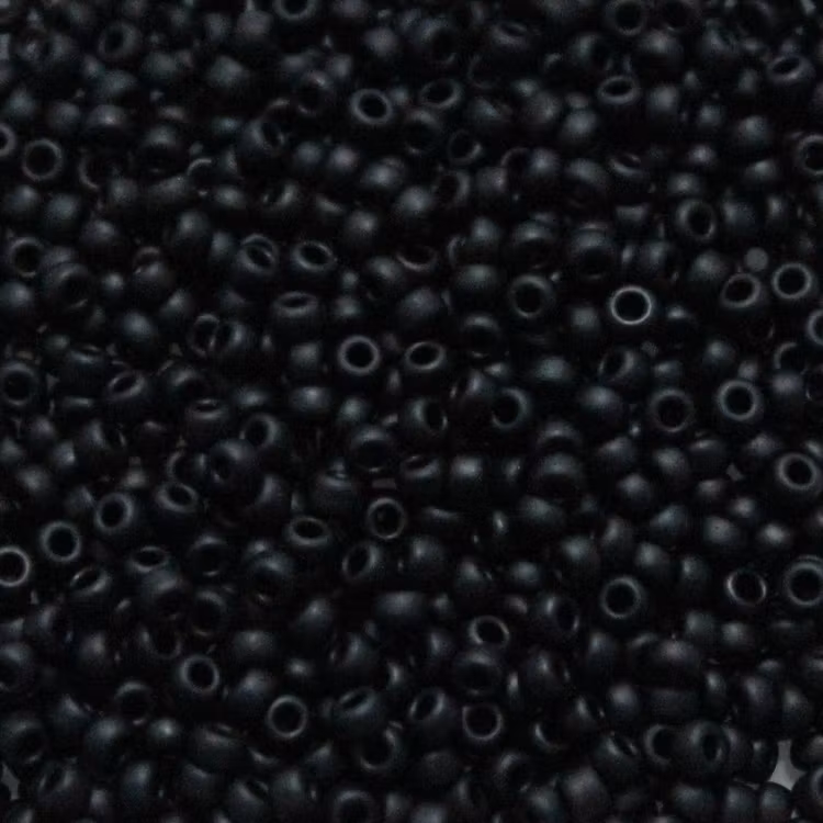 Matte Opaque Black 11-0401F Miyuki Seedbeads 11/0 10g
