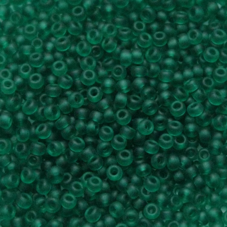 Matte Transparent Emerald 11-0147F Miyuki Seedbeads 11/0 10g