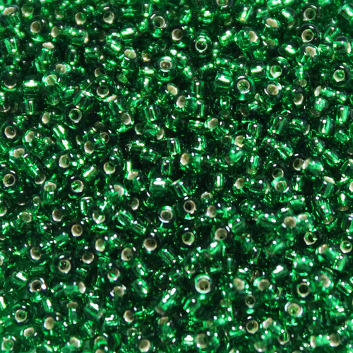 Silverlined Green	11-0016 Miyuki Seedbeads 11/0 10g