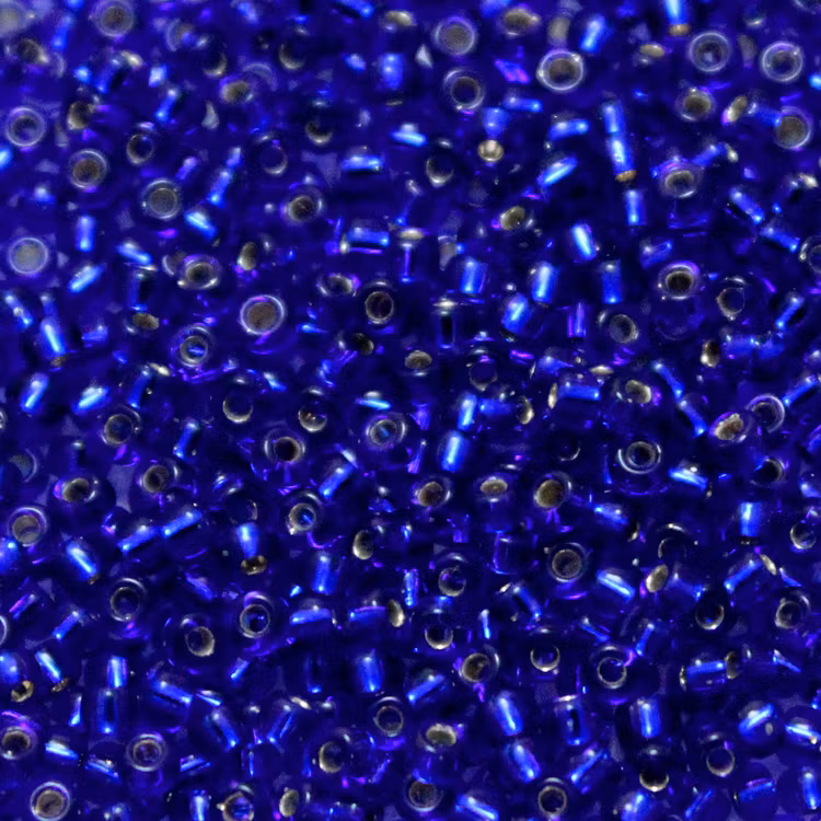 Silverlined Cobalt 11-0020 Miyuki Seedbeads 11/0 10g