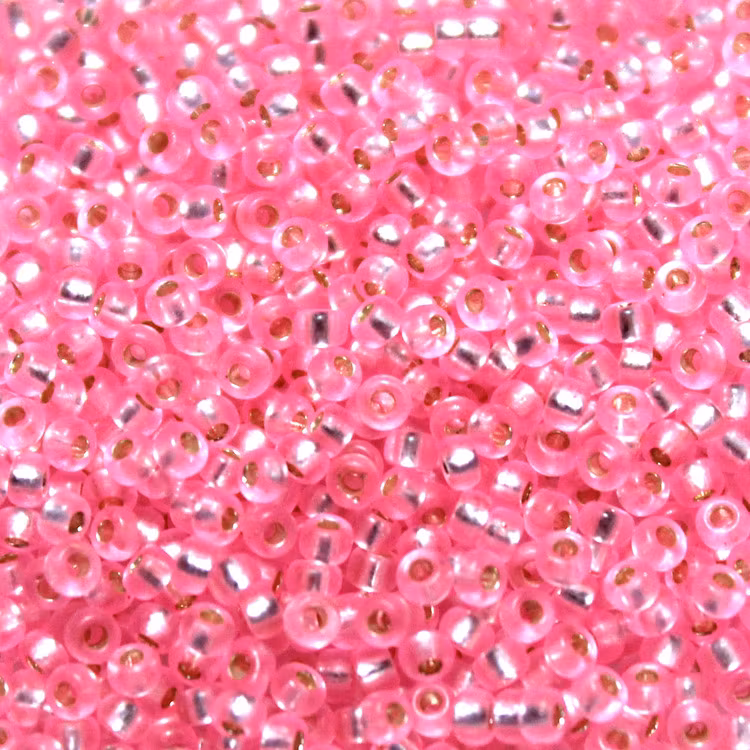 Silverlined Pink 11-0022 Miyuki Seedbeads 11/0 10g