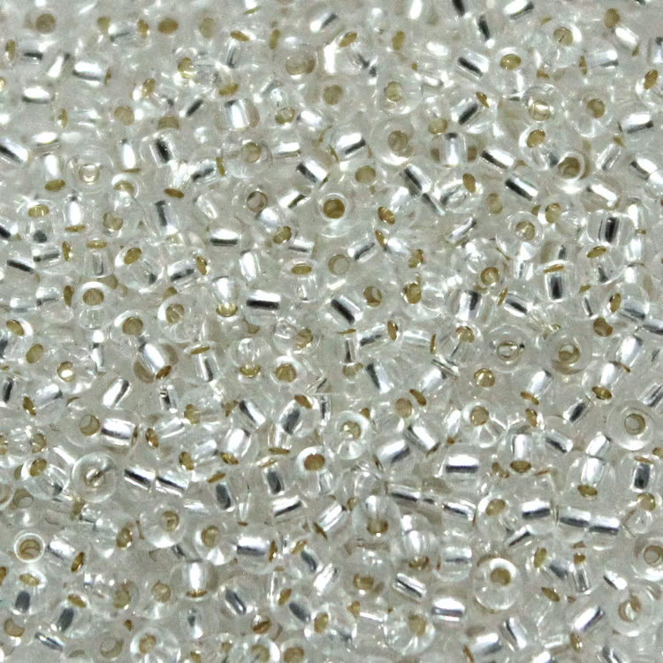 Silverlined Crystal 11-0001 Miyuki Seedbeads 11/0 10g