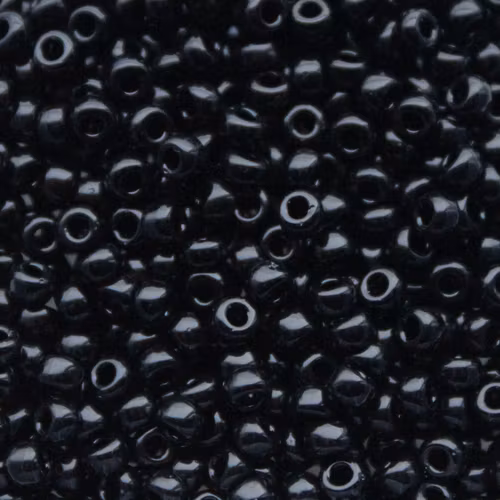 Opaque Black 8-0401 Miyuki Seedbeads 8/0 10g