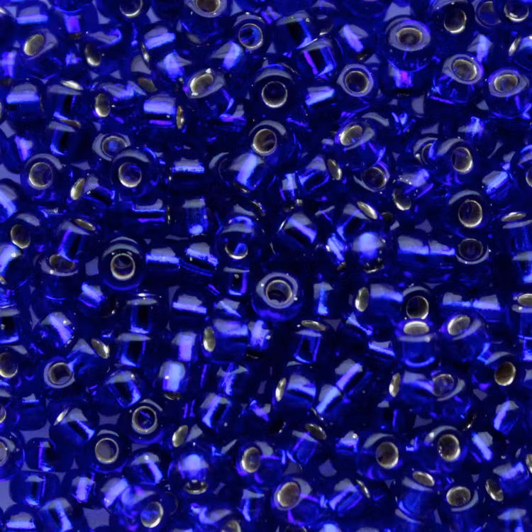 Silverlined Cobolt	 8-0020 Miyuki Seedbeads 8/0 10g