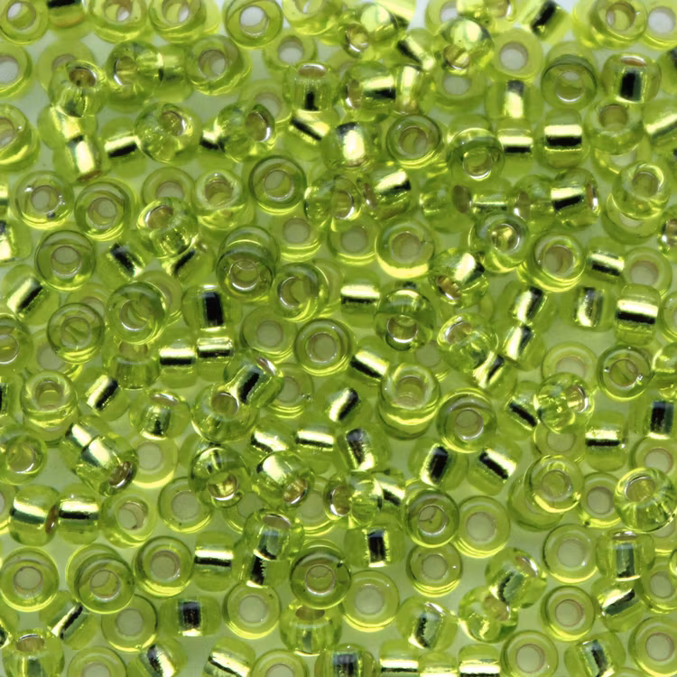 Silverlined Chartreuse	 8-0014 Miyuki Seedbeads 8/0 10g