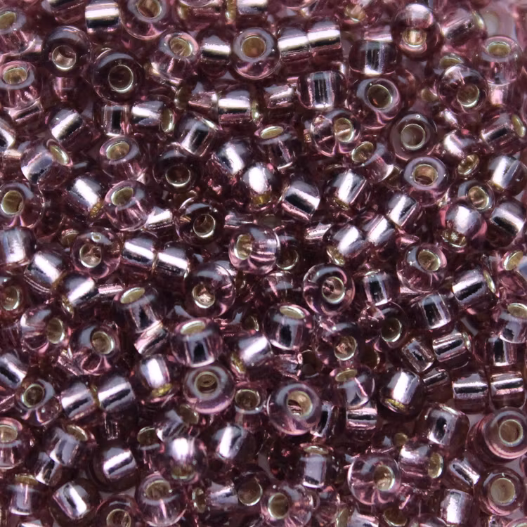 Silverlined Smoky Amethyst 8-0012 Miyuki Seedbeads 8/0 10g