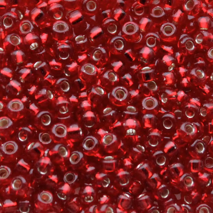 Silverlined Ruby 8-0011 Miyuki Seedbeads 8/0 10g