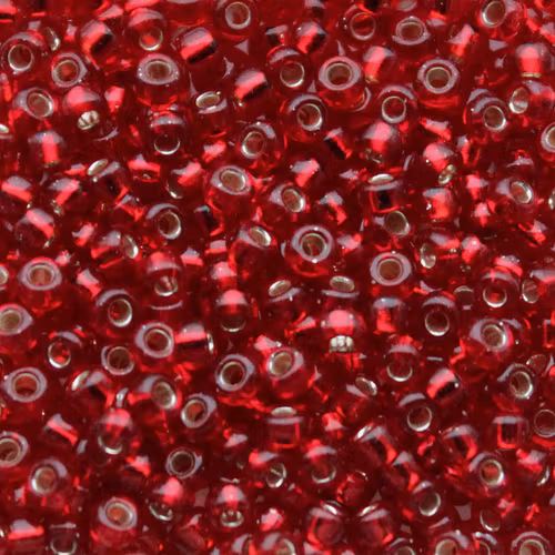 Silverlined Ruby 8-0011 Miyuki Seedbeads 8/0 10g