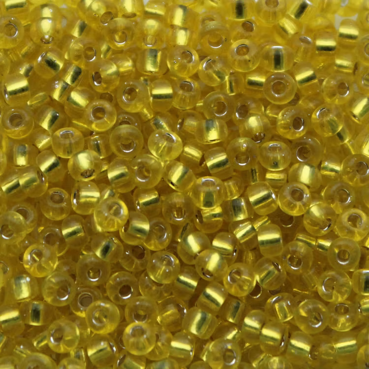 Silverlined Yellow 8-0006 Miyuki Seedbeads 8/0 10g
