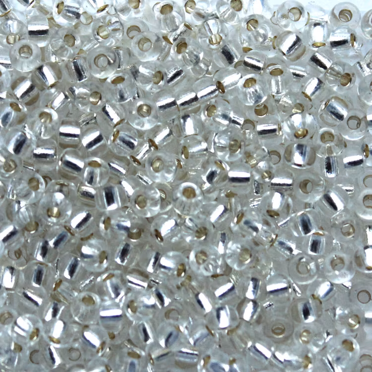 Silverlined Crystal 8-0001 Miyuki Seedbeads 8/0 10g