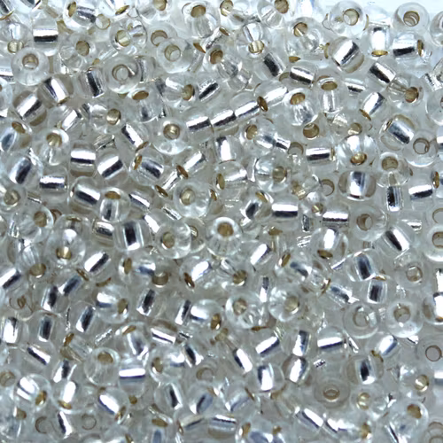 Silverlined Crystal 8-0001 Miyuki Seedbeads 8/0 10g