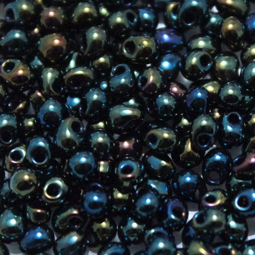 Metallic Forest Green Iris DP-0453 Miyuki Drops 3,4mm 10g