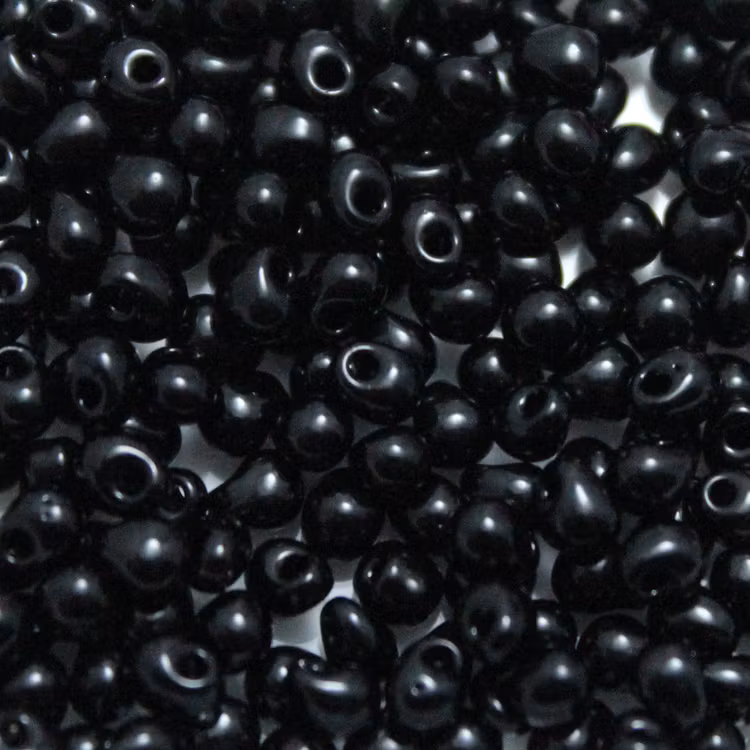Opaque Black DP-0401 Miyuki Drops 3,4mm 10g