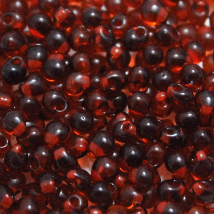 Red Lined Dark Topaz	DPF-0034 Miyuki Drops 3,4mm 10g