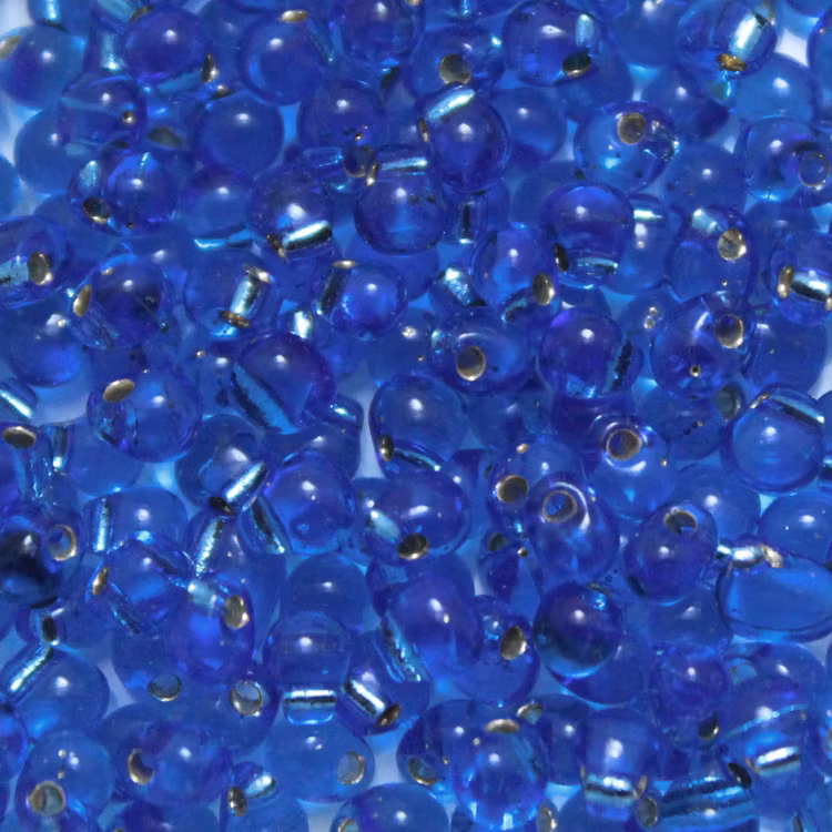 Silverlined Sapphire DP-0019 Miyuki Drops 3,4mm 10g