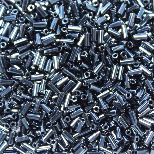 Metallic Gunmetal BGL1-0451 Miyuki Bugle Beads 3mm 10g