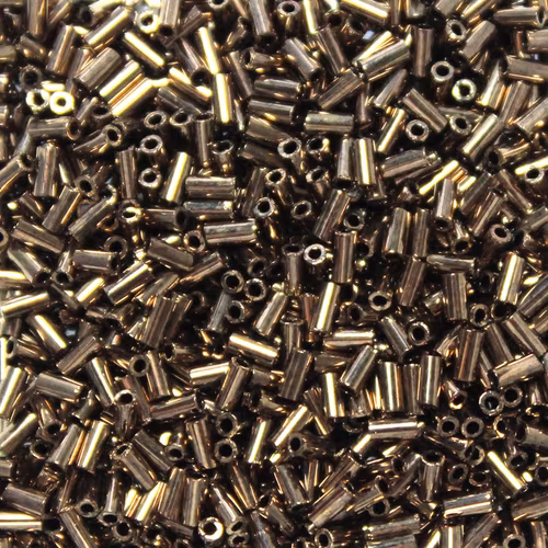 Metallic Dark Bronze BGL1-0457 Miyuki Bugle Beads 3mm 10g