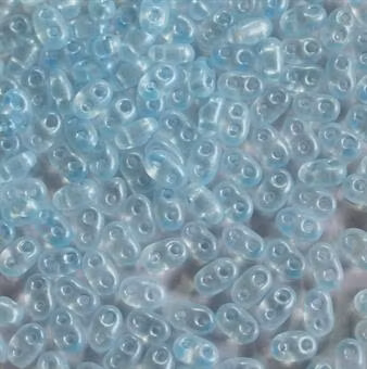 Light Sapphire Pearl Twin Beads 10g