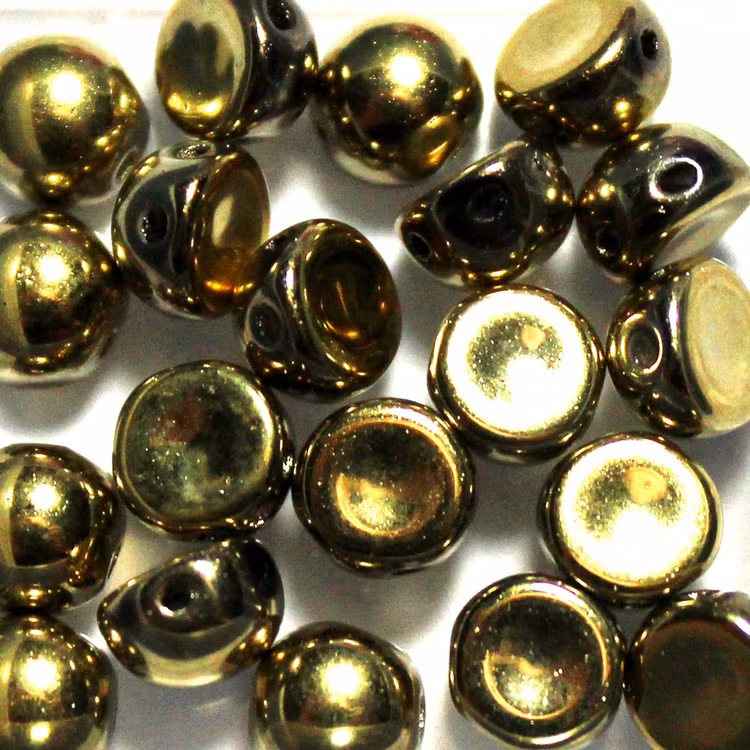 Crystal Amber Full 2-hole Cabochon 20st