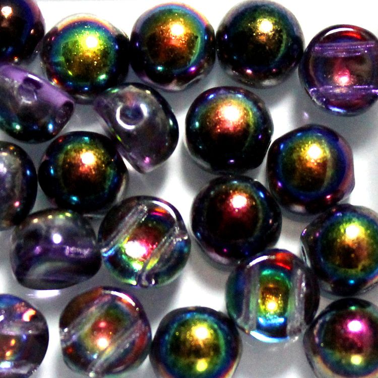 Crystal Magic Purple 2-hole Cabochon 20st