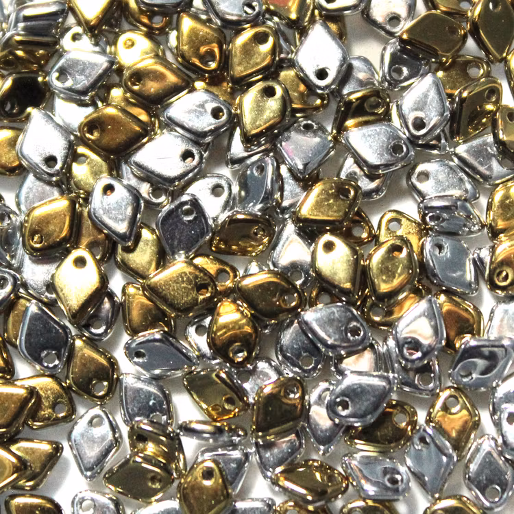 Jet California Silver Dragon Scale Bead 5g