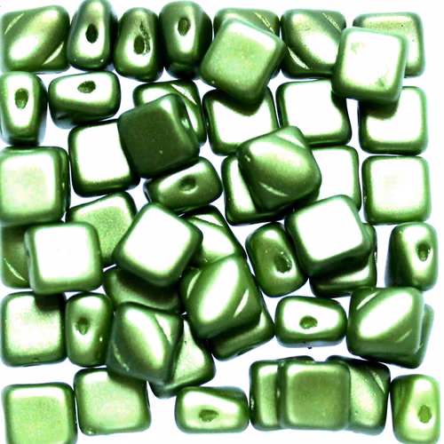 Alabaster Pastel Olivine Silky Beads 10g