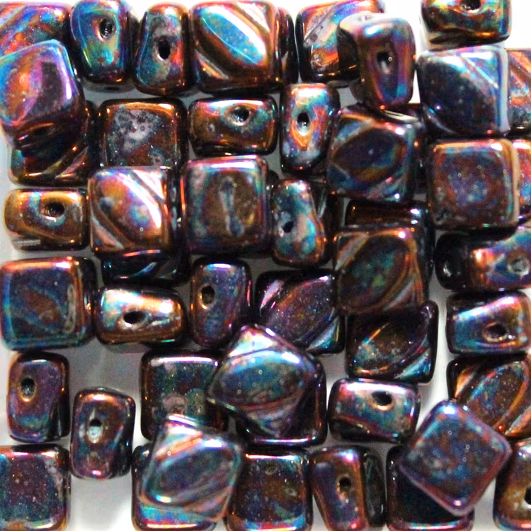 Jet Iris Silky Beads 10g