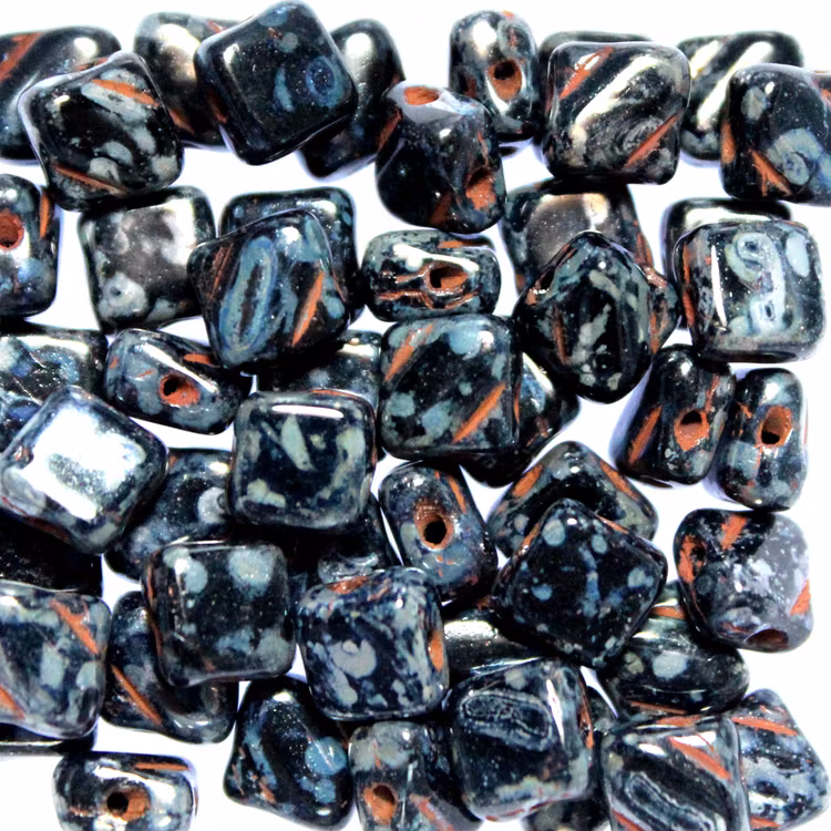 Jet Picasso Silky Beads 10g