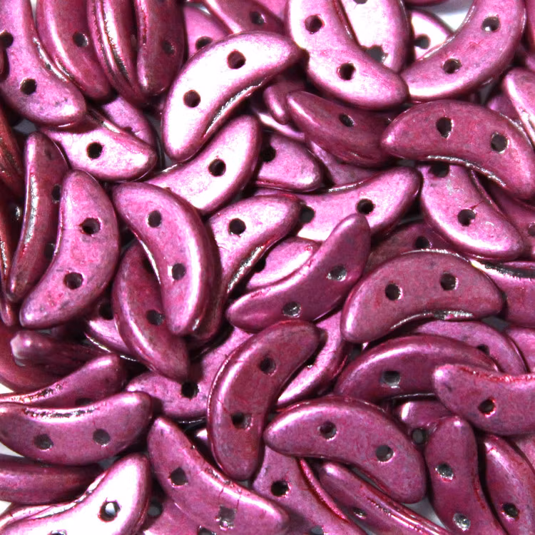 Saturated Steel Pink Crescent 10g