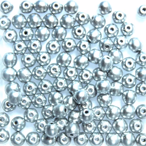 Aluminium Silver Runda/Druks 3mm 100st