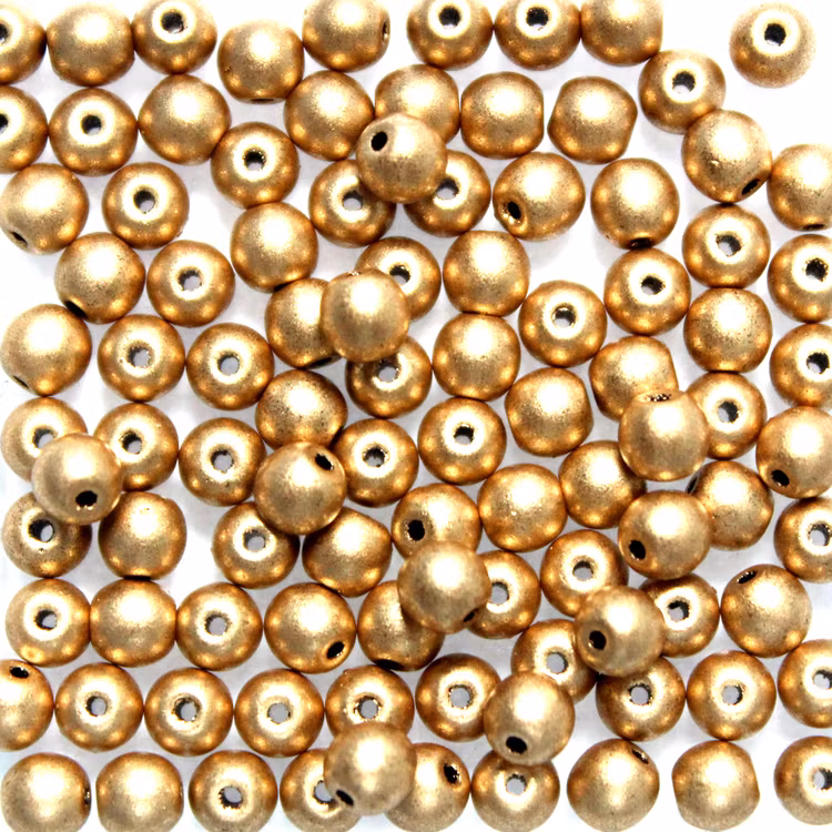 Aztec Gold Runda/Druks 3mm 100st