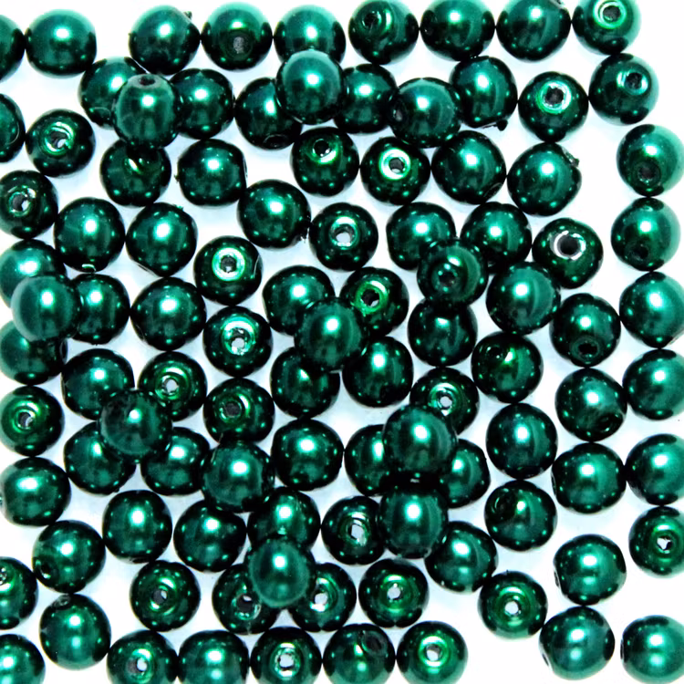 Deep Emerald Vaxade Runda/Druks 6mm 50st