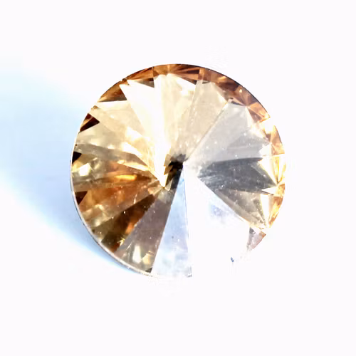 Gold Shade Kinesisk Rivoli 10mm 4st