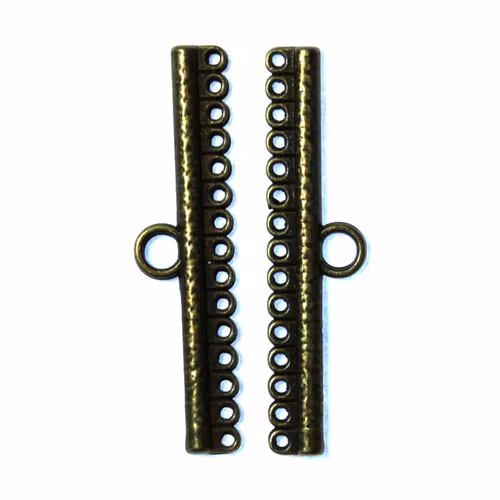 Ändavslut 15/1öglor Bronsfärgat 45x11mm 4st