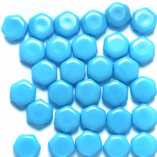 Opaque Turquoise Honeycomb 30st