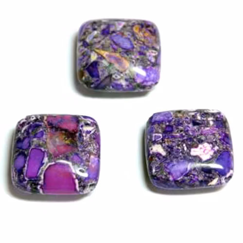 Lila Magnesit Fyrkant 16x16mm 1st