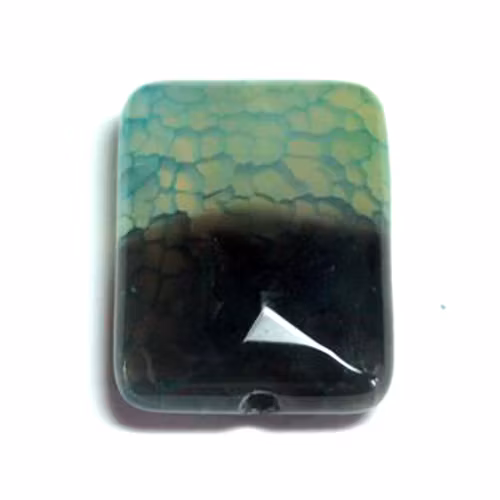 Grön/Svart Agat 20x15mm 1st