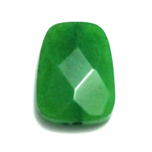 Grön Jade Facetterad Fyrkant 25x18 1st