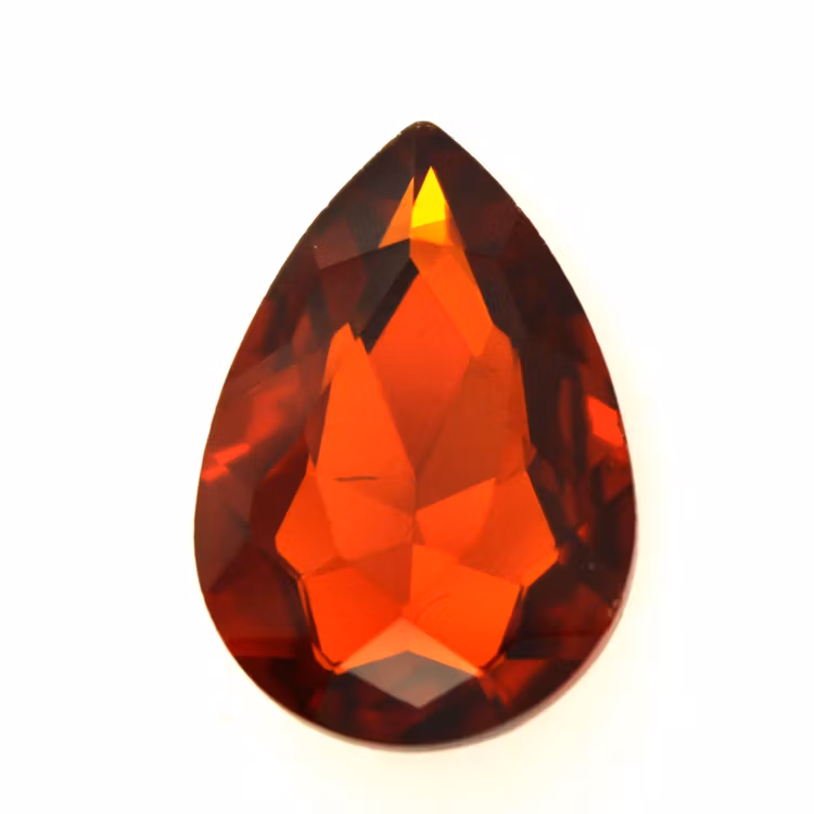 Dark Topaz Kinesisk Strass Droppe 14x10mm 3st