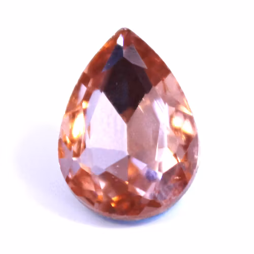 Peach Kinesisk Strass Droppe 14x10mm 3st