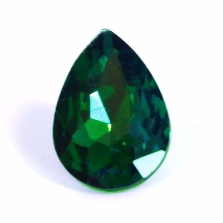 Dark Green Kinesisk Strass Droppe 30x20mm 1st