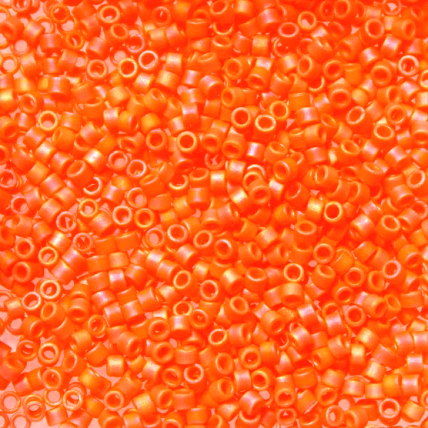 Matte Opaque Mandarin AB DB-1593 Delica 11/0 5g